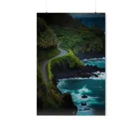 Road To Hana Hawaii Print Maui Hawaii Art Hawaii Beach Ocean Scene Tropical Prints Hawaii Poster Beach Prints Ocean Art