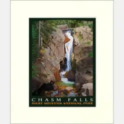 Rocky Mountain National Park Chasm Falls Artwork By Julie Level