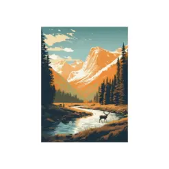 Rocky Mountain National Park Colorado Landscape Wall Art Nature Poster Print Artwork - Fine Art Posters