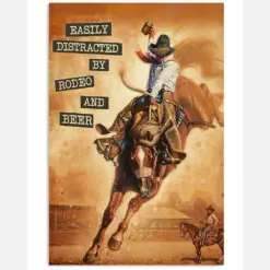 Rodeo And Beer Vintage Text