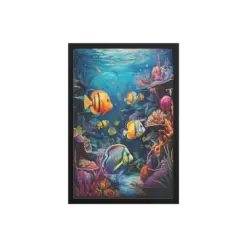 Saltwater Fish Underwater Wall Art Coral Scene Fish Wall Art Beach House Wall Art Beach Home Nautical Art Reef Art Work Saltwater Artwork