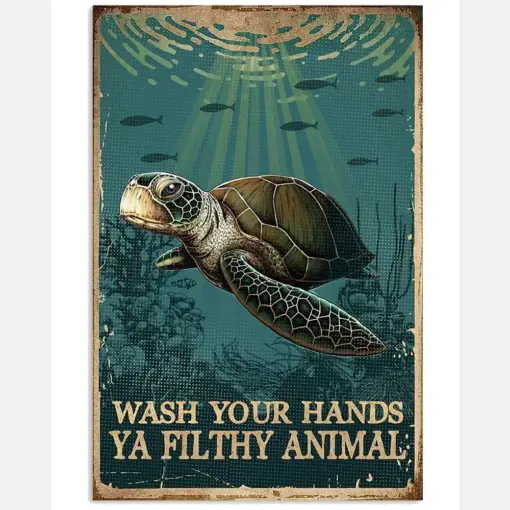 Sea Turtle Wash Your Hands Turtle