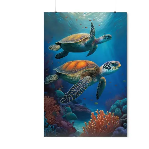 Sea Turtles Hawaiian Sea Turtles Maui Hawaii Art Hawaii Beach Ocean Scene Tropical Prints Hawaii Poster Beach Prints Ocean Art