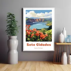 See Citadel Poster Azores Travel Print Azores Portugal Print Portugal Travel Print Wall Art Christmas Gift Wedding Gift