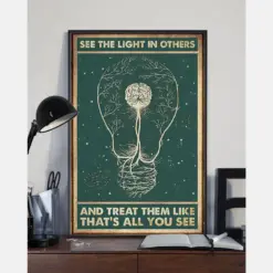 See The Light In Others And Treat Them Like That'S All You See Canvas Prints Vintage Wall Art Gifts Vintage Home Wall Decor Canvas