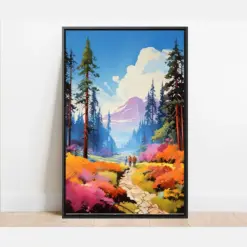 Sequoia Fall Artwork Prints Framed Prints Framed Canvas National Park Posters Wall Decor & Hanging California Art Print Travel Art