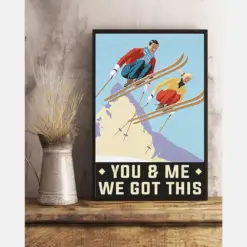 Skiing Couple We Got This Canvas Prints Vintage Wall Art Gifts Vintage Home Wall Decor Canvas