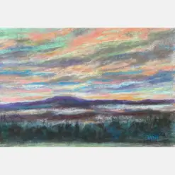 Smoky Mountain Majestic Vista Original Pastel Painting 10 I 15 Cares Cove Tennessee Free Shipping Great Great Gift Idea