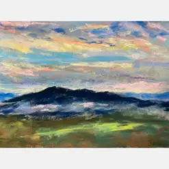 Smoky Mountains Morning Vista Original Pastel Painting Cares Cove 8.5 I 11.25 By Fine Art Free Shipping Smokey Mountain Art