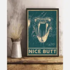 Snake Nice Butt Funny Canvas Prints Snakes Loves Vintage Wall Art Gifts Vintage Home Wall Decor Canvas