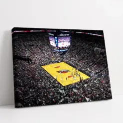 Soda Center Canvas | Portland Trail Blazers Wall Art | Nba Team Poster | Basketball Stadium Wall Art | Sport Canvas | Living Room Wall Art