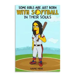 Softball Girl Poster - You Can't Spell Glove Without Love - Poster & Canvas