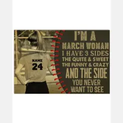 Softball I'm A March Woman