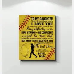 Softball To My Daughter