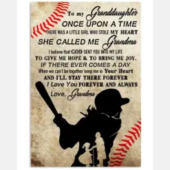 Softball To My Granddaughter