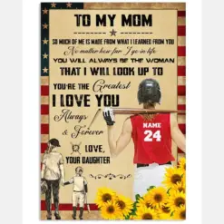 Softball To My Mom From Daughter