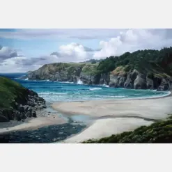 Sono Coast Painting California Seascape Wave Print Beach Scene