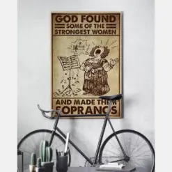 Sopranos Singer Poster God Found Some Of The Strongest Women Vintage Room Home Decor Wall Art Gifts Idea