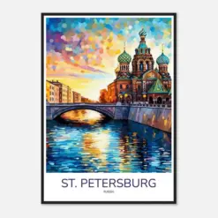 Sta Wall Art The Majestic Canals And Cathedrals Of Sta Petersburg Russia