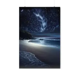 Stars Over Maui Hawaii Print Maui Hawaii Art Hawaii Beach Ocean Scene Tropical Prints Hawaii Poster Beach Prints Ocean Art