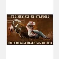 Steer Wrestling Never See Me Quit