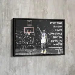 Stephen Curry Basketball Player Canvas Stephen Curry Shooter Curry Canvas Modern Wall Day Gift