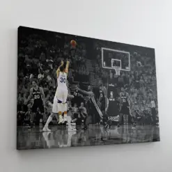 Stephen Curry Canvas Basketball Wall Canvas Print Steph Curry Canvas Inspirational Quotes Decor Golden State Warriors Basketball Print