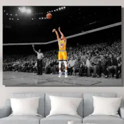 Stephen Curry Canvas Wall Art Stephen Curry Print Basketball Poster Stephen Curry Poster Nba Wall Decor Curry Canvas Ready To Hang