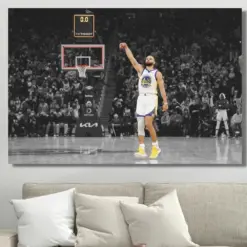 Stephen Curry Canvas Wall Beater Poster Extra Large Wall Art Stephen Curry Poster Basketball Fan Gift , Ready To Hang Canvas