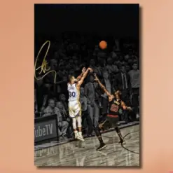 Stephen Curry Game Winner Is Ok Poster Golden State Warriors Basketball Canvas | Halloween Gift Idea Stephen Curry Quote Art Gift For Fan