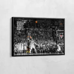 Stephen Curry Print Stephen Curry Game Winner Canvas Golden State Warriors Buzzer Beat Basketball Player Poster Nba Art Sports Wall Art