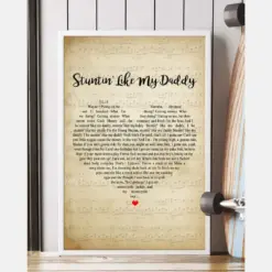 Stuntin' Like My Daddy Song Lyrics Heart Vintage Portrait