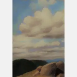 Summer Clouds Original Art Pastel Landscape Affordable Art