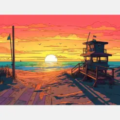 Sundown Vista Ii Collection Diamond Painting Kit