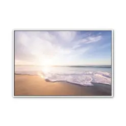 Sunrise Above The White Sandy Beach Canvas Wall Art Print