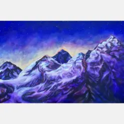 Sunrise Over Mount Everest Original Painting