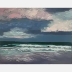 Sunset Beach Painting Ocean Painting Landscape Painting Original Oil Painting Landscape Wall Art Beach Oil Painting Nautical Theme