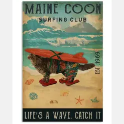 Surfing Club Maine Coon