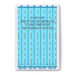 Swimming Poster & Canvas, Swimming Inspirational Quote Wall Art, Home Decor, Birthday Gift For Swimmer, Son, Daughter, Kid