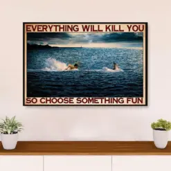 Swimming Poster Room Wall Art | Choose Something Fun | Gift For Swimmer