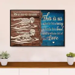 Swimming Poster Room Wall Art | Couple Swimmer | Gift For Swimmer