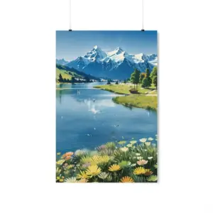 Swiss Alps Serenity A Feng Shui Poster Of Tranquility Vertical Posters