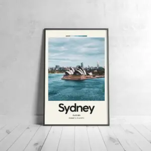 Sydney Opera House Poster – Oil Painting Technique | Oceanic Wall Art | & Printed Travel Prints | Animalistic Home Decor