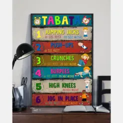 Tabata Canvas Prints Classroom Vintage Wall Art Gifts Vintage Home Wall Decor Canvas