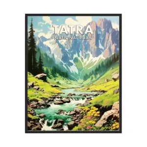 Tara National Park Poster Art Print Retro National Park Gifts