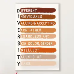 Teacher Classroom Canvas Diversity | Student Wall Art Back To School Gift For Teacher