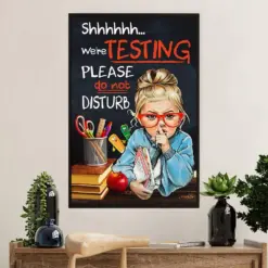 Teacher Classroom Poster | Classmates We'Re Testing | Wall Art Back To School Gift For Teacher