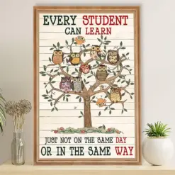 Teacher Classroom Poster Every Student Can Learn | Student Wall Art Back To School Gift For Teacher