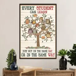 Teacher Classroom Poster | Every Student Can Learn | Wall Art Back To School Gift For Teacher