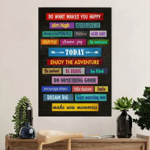 Teacher Classroom Poster | Motivational Quotes | Wall Art Back To School Gift For Teacher